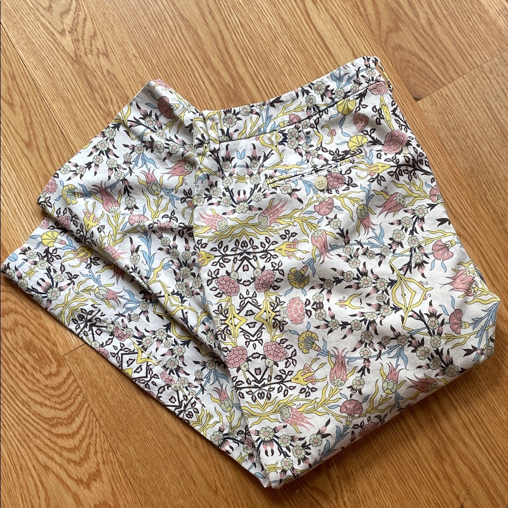 MaxMara Weekend Multicolor Floral Cropped Trousers 34/24